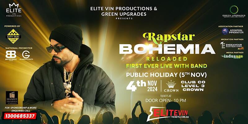 Punjabi Rapper Bohemia | Live In Melbourne