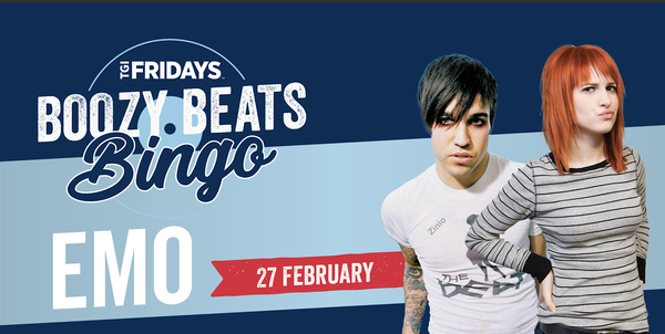 BEATS BINGO - Emo Night [SOUTHLAND] at TGI Fridays