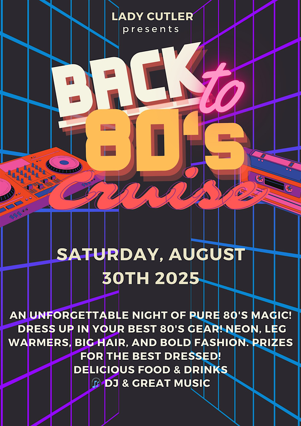 Back To The 80's Showboat Cruise