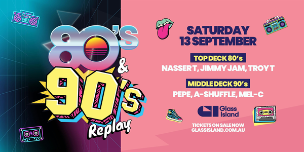 Glass Island - 80s & 90s REPLAY -  Sat 13 Sep 2025