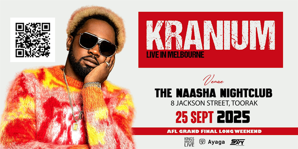 Kranium Live in Melbourne – AFL Grand Final Long Weekend!