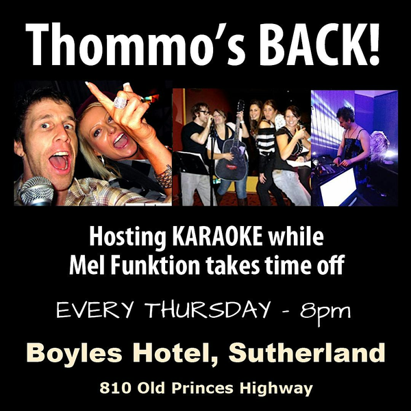 Free HOSTED KARAOKE every THURDAY, Boyles Hotel, Sutherland at 8pm