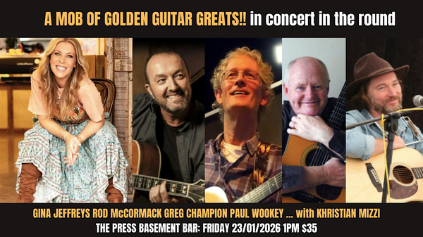 A MOB of Golden Guitar Greats! In concert, in the round TCMF 2026