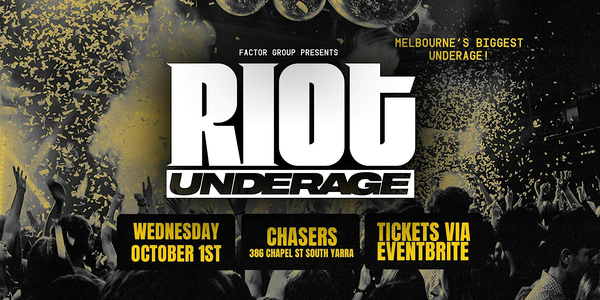 Riot Underage  October 1st 2025