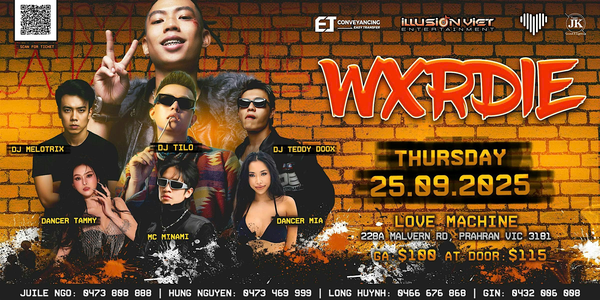 [MELBOURNE] Thursday, 25.09.2025: WXRDIE x TILO x TEDDY DOOX