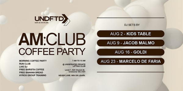 AM:CLUB Weekly Coffee Rave