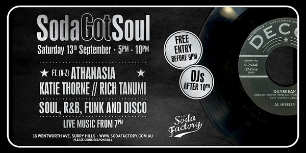 FREE DRINK - Soda Got Soul LIVE