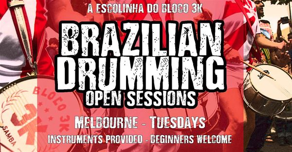 Brazilian Samba Drumming Workshop  Melbourne (All Levels Welcome)