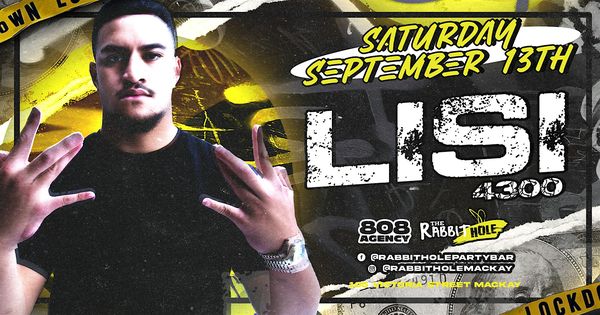 LISI LIVE @The Rabbit Hole Sat Sept 13Th