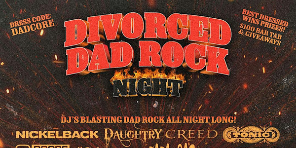 DIVORCED DAD ROCK NIGHT NEWCASTLE