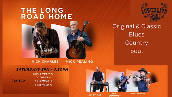 Nick Charles  & Mick Pealing with The Long Road Home at The Lomond Hotel.