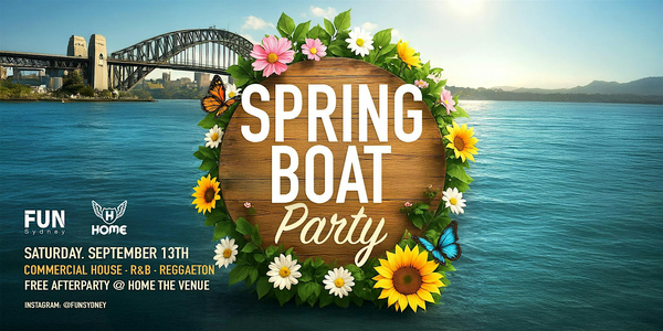 SPRING BOAT PARTY + Free Afterparty (SAT. 13 Sep.)