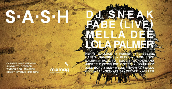  S.A.S.H OCTOBER LONG WEEKEND   SUN OCT 5TH 