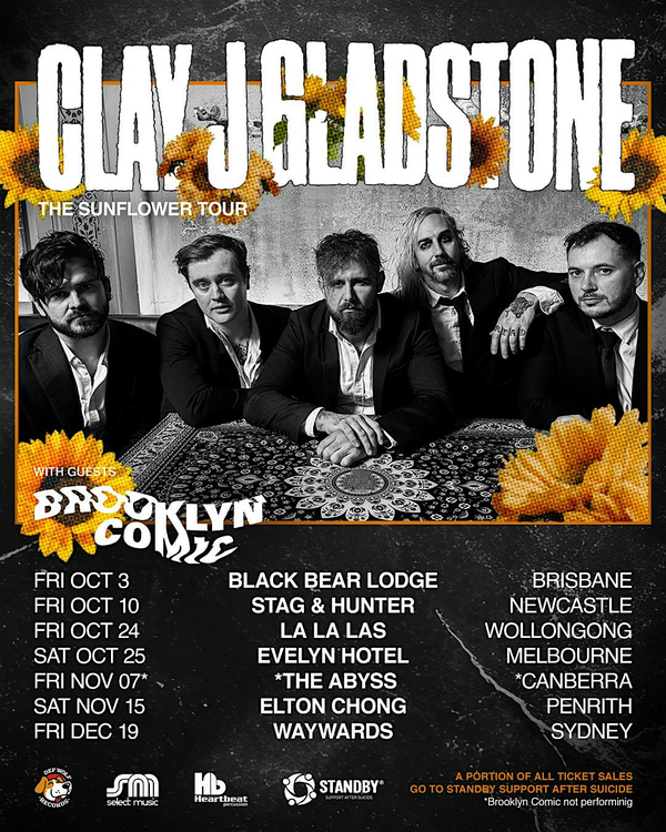 Clay J Gladstone  Sunflower Single Tour