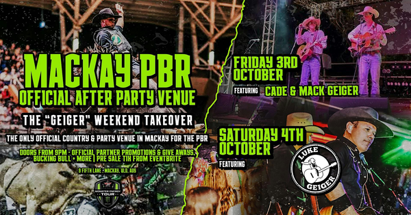 OFFICIAL PBR AFTERPARTIES - FRIDAY 3RD OCT & SAT 4TH OCT