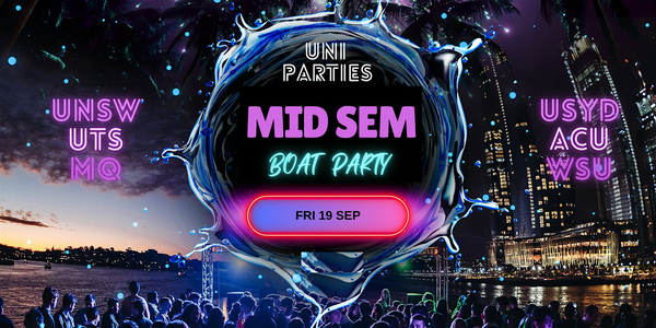Official Mid Semester Boat Party + Free After Party!