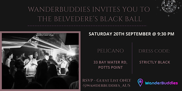 Belvederes Black Ball by WanderBuddies - Free Event
