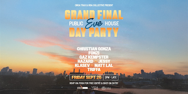 ROOFTOP DAY PARTY - Grand Final Eve