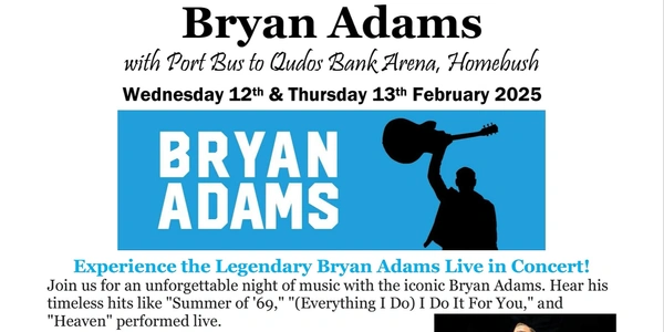 Bryan Adams with Port Bus