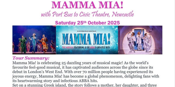 Port Bus Pop Tour: MAMMA MIA! at the Civic Theatre
